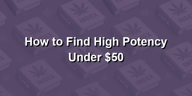 How to Find High Potency Under $50