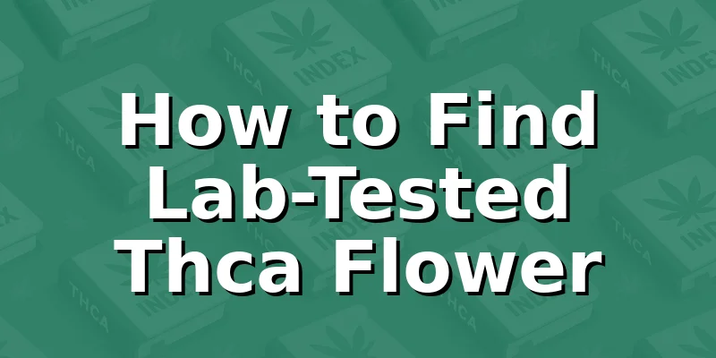 How to Find Lab-Tested Thca Flower